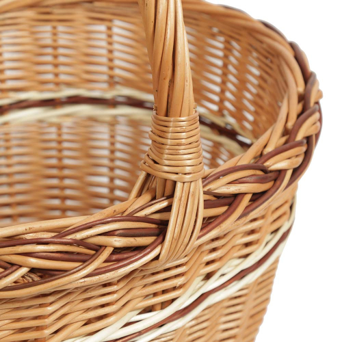 Einkaufskorb Handkorb Weide Korb ungefüttert (44x35x24/44)