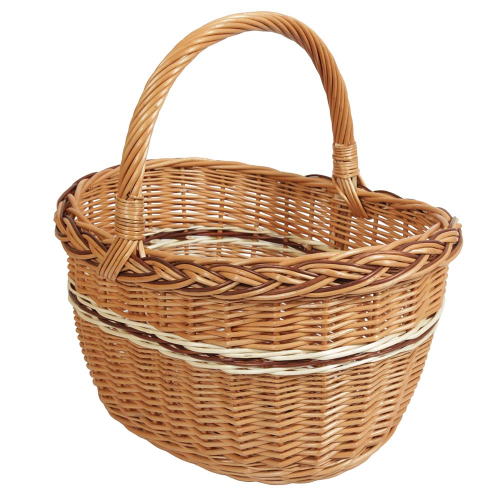 Einkaufskorb Handkorb Weide Korb ungefüttert (44x35x24/44)