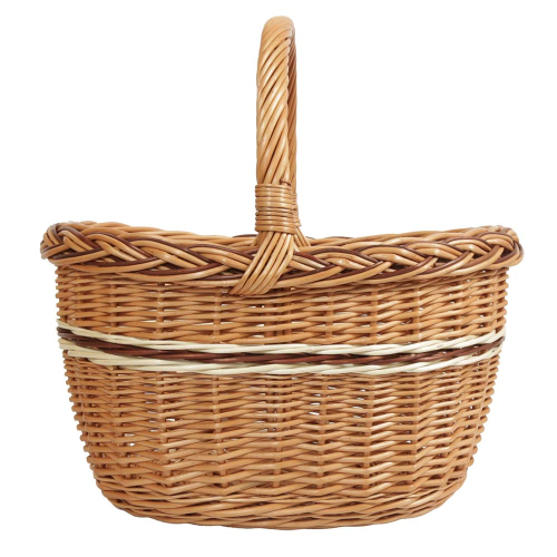 Einkaufskorb Handkorb Weide Korb ungefüttert (44x35x24/44)