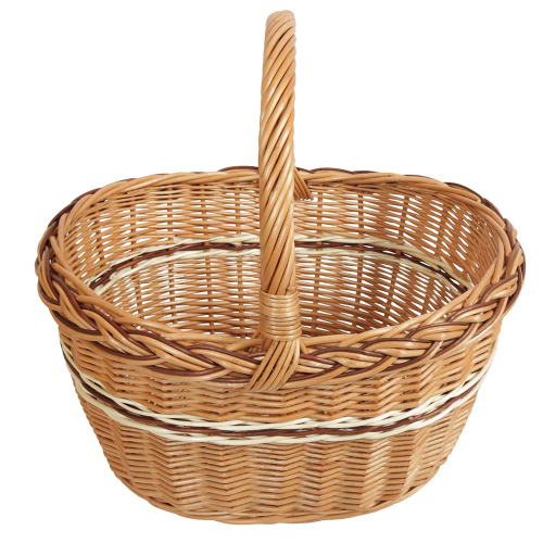 Einkaufskorb Handkorb Weide Korb ungefüttert (44x35x24/44)