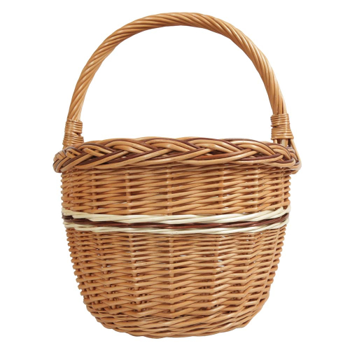 Einkaufskorb Handkorb Weide Korb ungefüttert (44x35x24/44)