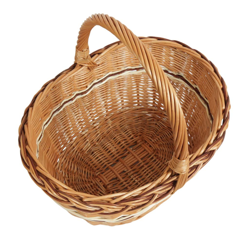 Einkaufskorb Handkorb Weide Korb ungefüttert (44x35x24/44)