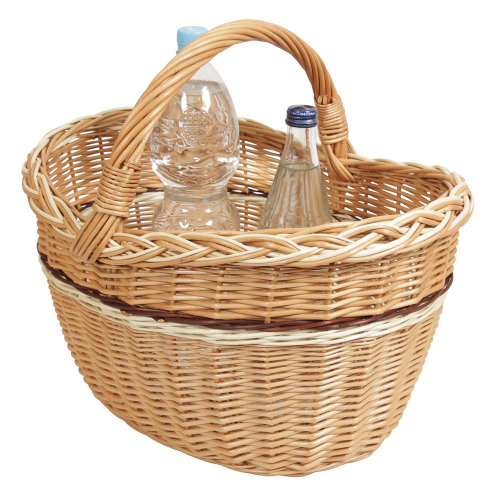Einkaufskorb Handkorb Weide Korb ungefüttert (44x34x22/40)
