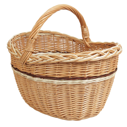 Einkaufskorb Handkorb Weide Korb ungefüttert (44x34x22/40)