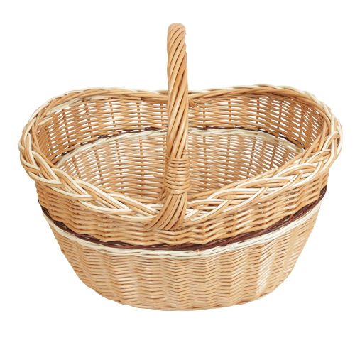 Einkaufskorb Handkorb Weide Korb ungefüttert (44x34x22/40)