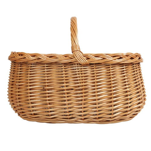 Einkaufskorb Handkorb Weide Korb gefüttert (50x34x23/36)