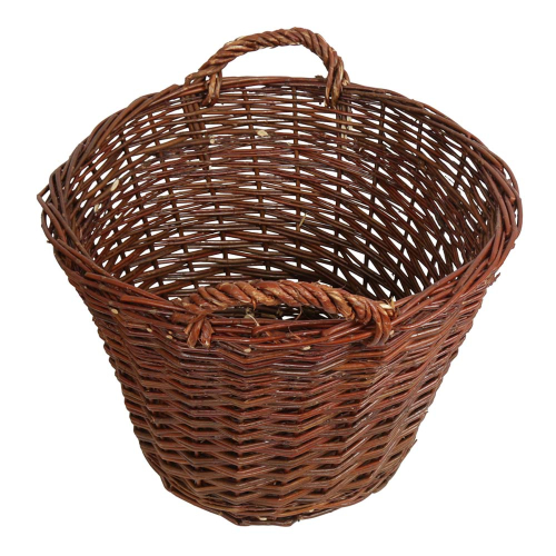 Erntekorb, Holzkorb, Tragekorb, Gartenkorb, Weide Korb (D:50cm)