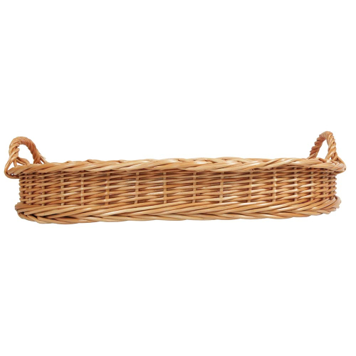 Korbtablett, Tablett aus Weide, Trage - Korb - Tablett (52x38x7/12 Korbtablett, Tablett aus Weide, Trage - Korb - Tablett (52x38x7/12