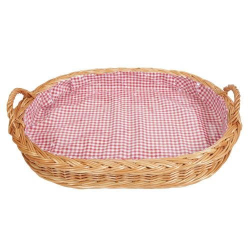 Korbtablett, Tablett aus Weide, Trage - Korb - Tablett (52x38x7/12 Korbtablett, Tablett aus Weide, Trage - Korb - Tablett (52x38x7/12