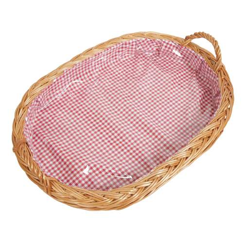 Korbtablett, Tablett aus Weide, Trage - Korb - Tablett (52x38x7/12 Korbtablett, Tablett aus Weide, Trage - Korb - Tablett (52x38x7/12