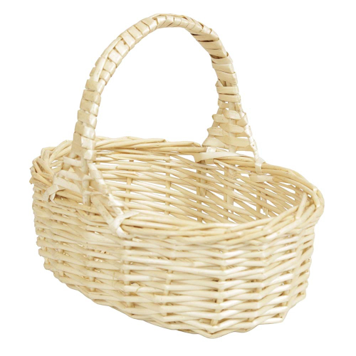 Kinderkorb, Blumenkorb, Dekokorb, kleiner Weide Korb ungefüttert (22x16x8/18)
