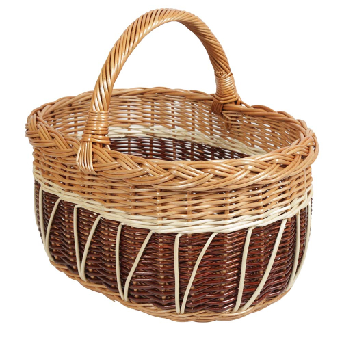 Einkaufskorb Handkorb Weide Korb ungefüttert (41x31x23/36)