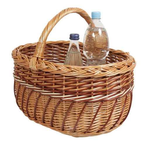 Einkaufskorb Handkorb Weide Korb ungefüttert (43x32x23/38)