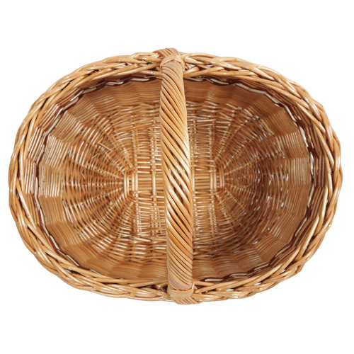 Einkaufskorb Handkorb Weide Korb ungefüttert (43x32x23/38)