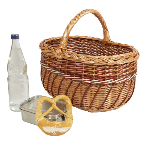 Einkaufskorb Handkorb Weide Korb ungefüttert (43x32x23/38)