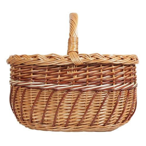Einkaufskorb Handkorb Weide Korb ungefüttert (43x32x23/38)