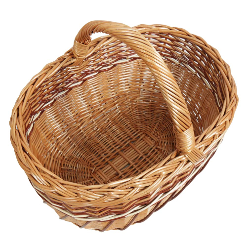 Einkaufskorb Handkorb Weide Korb ungefüttert (43x32x23/38)