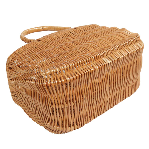 Weidekorb mit klappbaren Henkeln - handgefertigt, robust & stabil (40x20x24/40)