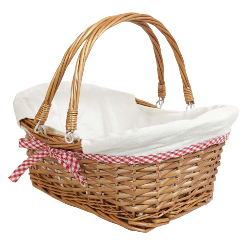 Kinderkorb, Handkorb, Dekokorb, kleiner Weide Korb ungefüttert (42x32x14/32)