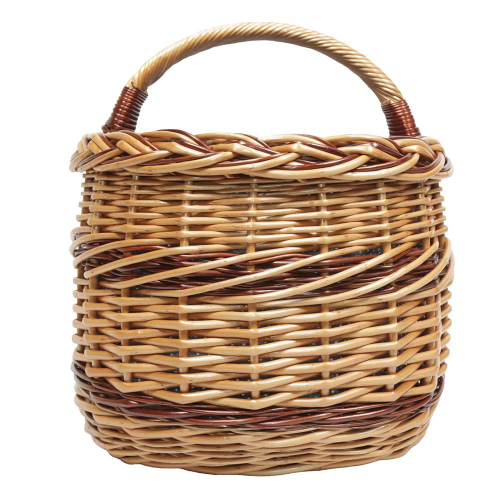 Einkaufskorb Handkorb Weide Korb gefüttert (51x34x25/37)