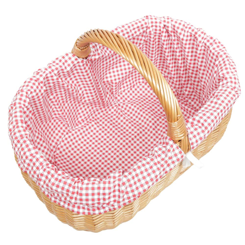 Einkaufskorb Handkorb Weide Korb gefüttert (52x36x26/37)