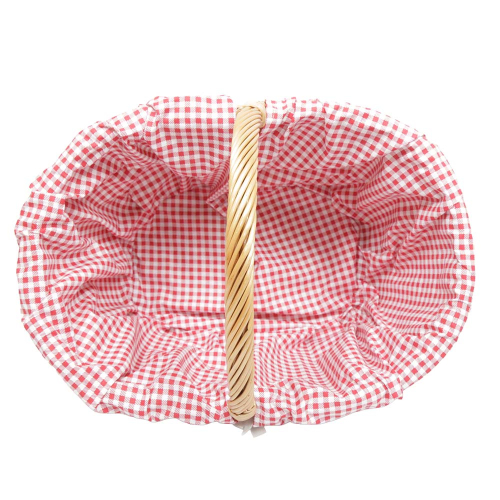 Einkaufskorb Handkorb Weide Korb gefüttert (45x32x23/36)