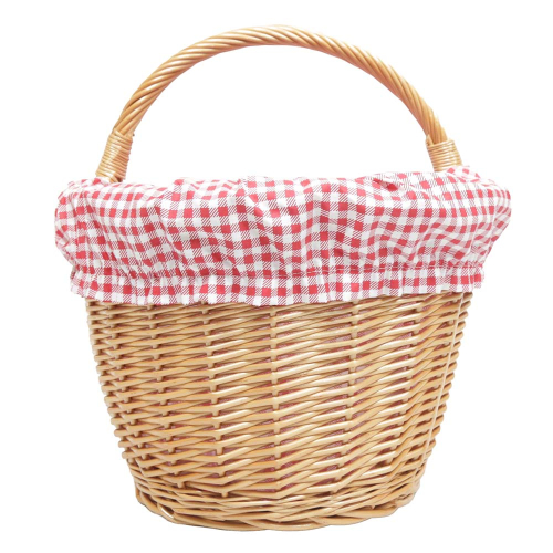 Einkaufskorb Handkorb Weide Korb gefüttert (45x32x23/36)