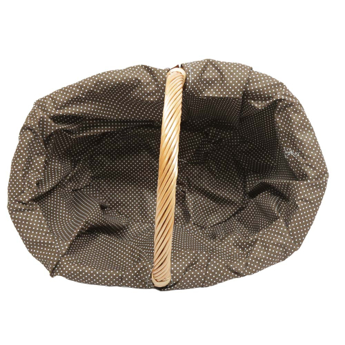 Einkaufskorb Handkorb Weide Korb gefüttert (45x32x23/36)