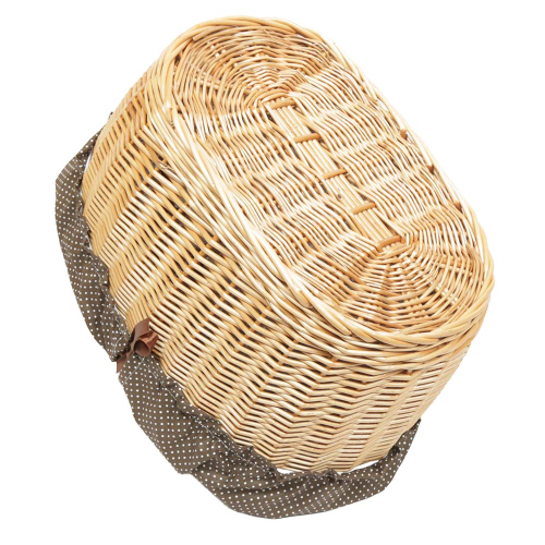 Einkaufskorb Handkorb Weide Korb gefüttert (45x32x23/36)