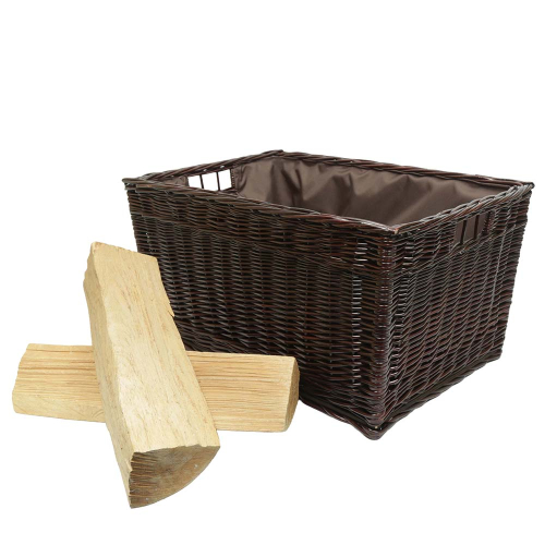 Holzkorb Korb Tragekorb aus gesottener Weide (63x42x33)
