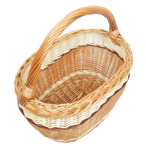 Einkaufskorb Handkorb Weide Korb ungefüttert (42x26x25/43)