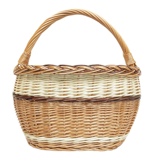 Einkaufskorb Handkorb Weide Korb ungefüttert (41x26x25/43)