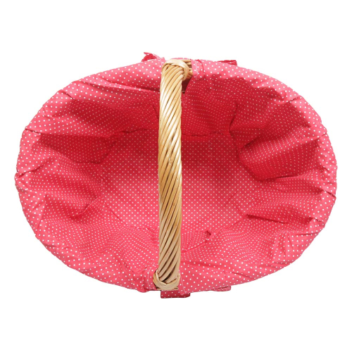 Einkaufskorb Handkorb Weide Korb gefüttert (45x32x23/34)