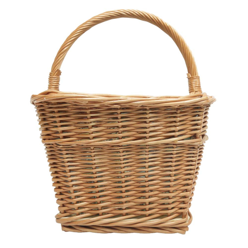 Einkaufskorb Handkorb Weide Korb gefüttert (44x31x22/38)