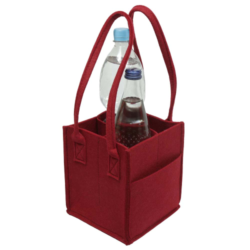 Flaschenkorb, Geschenkkorb, Korb für 4 Flaschen (16x16x18/40)