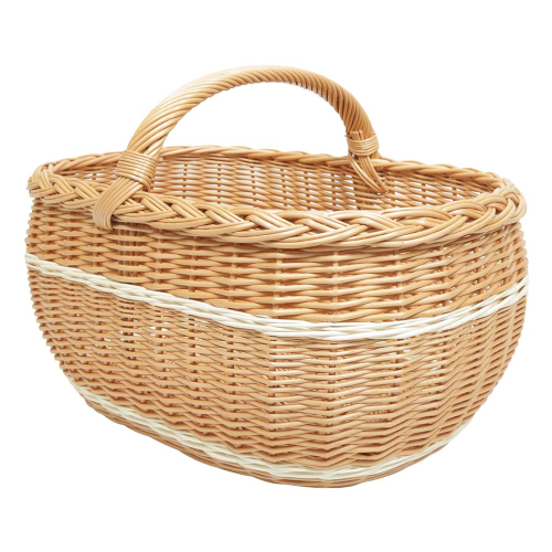Einkaufskorb Handkorb groß Weide Korb ungefüttert (50x35x25/35)