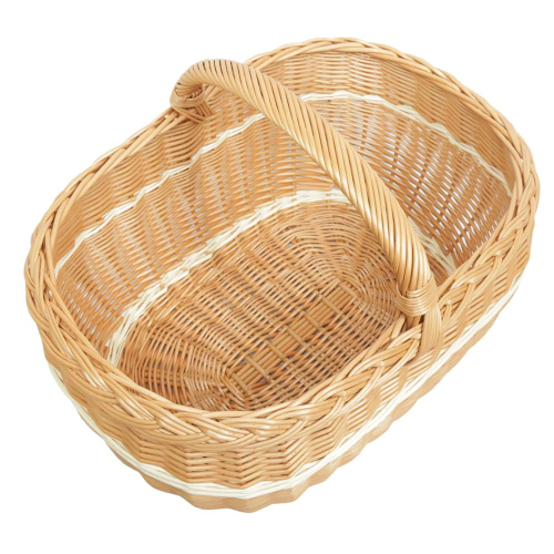 Einkaufskorb Handkorb groß Weide Korb ungefüttert (50x35x25/35)