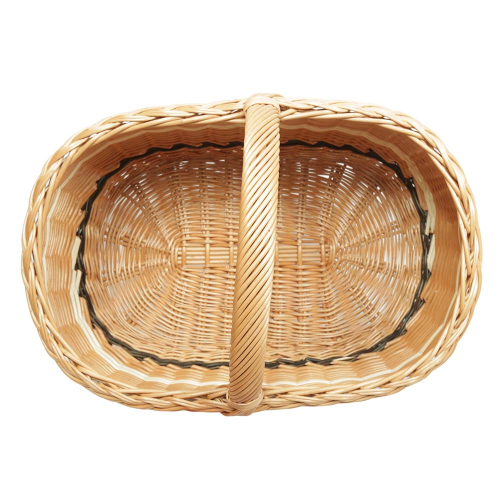 Einkaufskorb Handkorb groß Weide Korb ungefüttert (50x33x25/35)