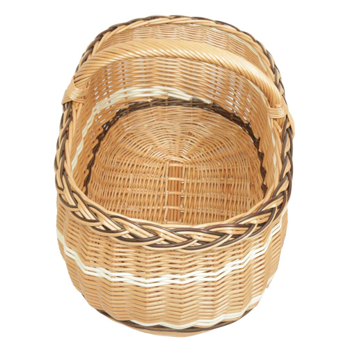 Einkaufskorb Handkorb groß Weide Korb ungefüttert (50x33x25/35)