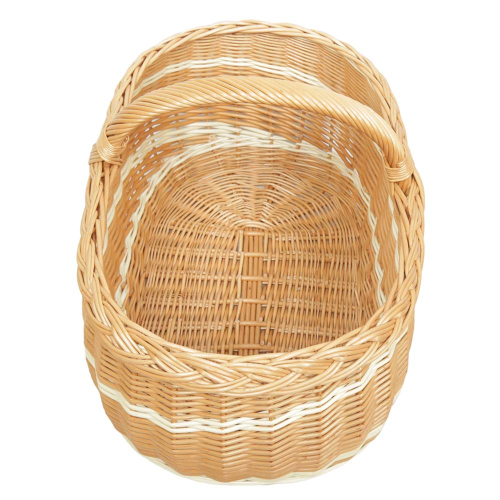 Einkaufskorb Handkorb groß Weide Korb ungefüttert (50x33x25/35)