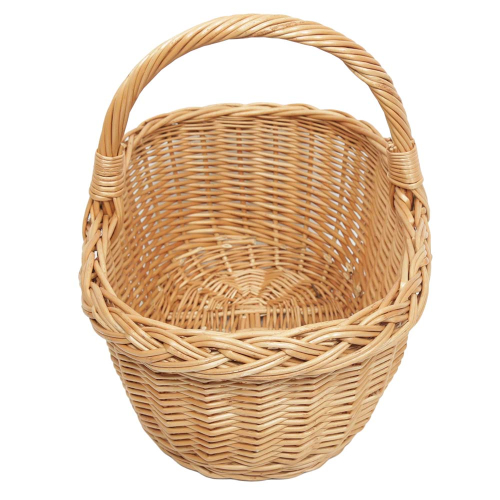 Kinderkorb Kleiner Handkorb Pilzkorb Weide Korb ungefüttert (36x25x16/29)