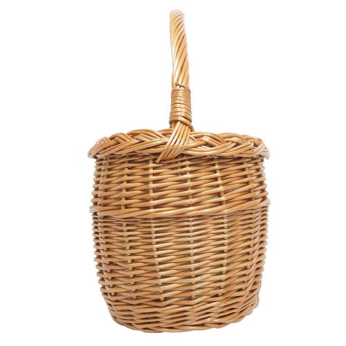 Einkaufskorb Handkorb Längshenkel Weide Korb gefüttert (40x26x26/40)