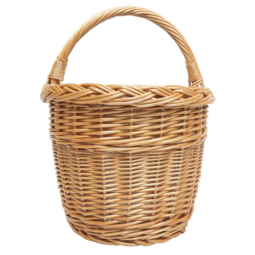 Einkaufskorb Handkorb Weide Korb gefüttert (42x31x25/39)