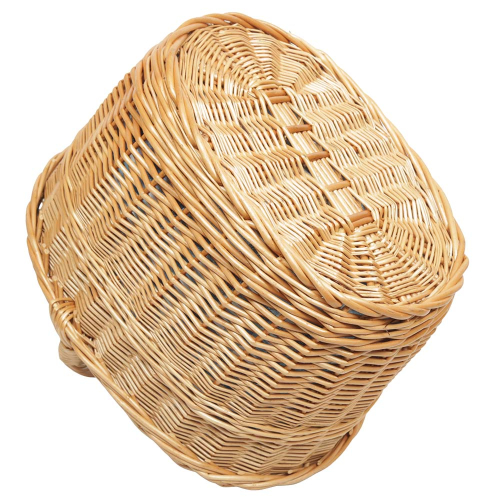Einkaufskorb Handkorb Weide Korb gefüttert (42x32x25/38)