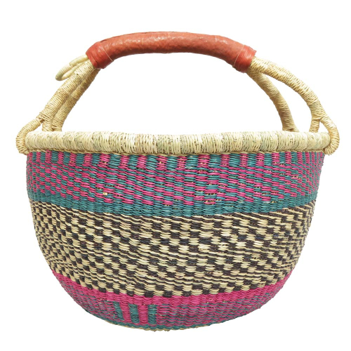 Afrikanische Korbtasche, robuste Tasche aus Steppengras (D:44)