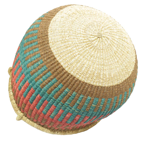 Afrikanische Korbtasche, robuste Tasche aus Steppengras (D:38)