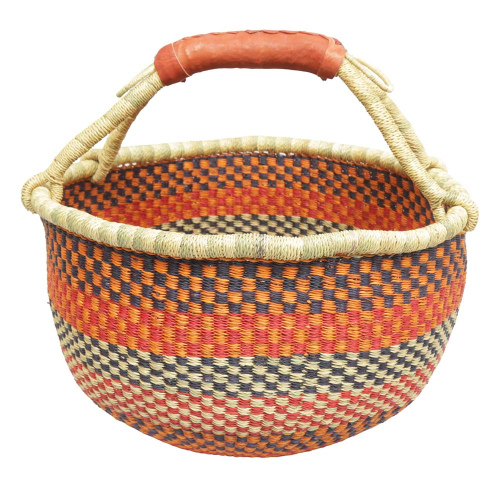Afrikanische Korbtasche, robuste Tasche aus Steppengras (D:40)
