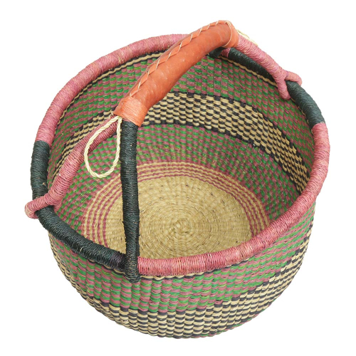 Afrikanische Korbtasche, robuste Tasche aus Steppengras (D:42)