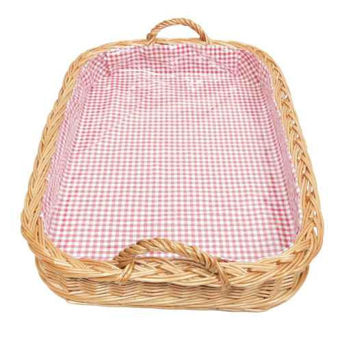 Korbtablett, Tablett aus Weide, Trage - Korb - Tablett (54x38x8/13)