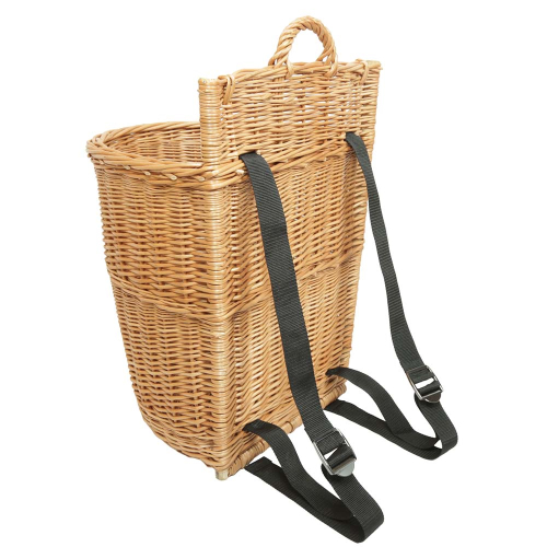 Tragekorb, Kiepe, Rucksackkorb aus gesottener Weide (40x37x45/57)